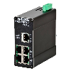 Switch non géré 5p 5xRJ45 10/100 (4xPoE), rail DIN, métal