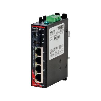 Switch non géré 5p 4xRJ45 10/100, 1xFIBRE s.mode SC, 20 km, métal-Lire la description