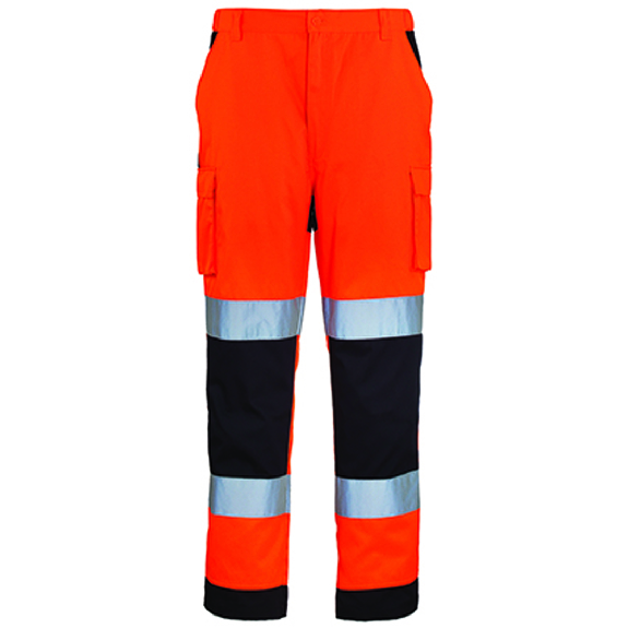 Coverguard - Pantalon HV orange bleu marine PATROL-Lire la description