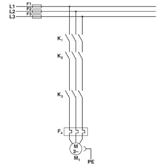 Démarreur moteur direct, 9A (AC51)/6,5A (AC53a), 24Vdc-Lire la description