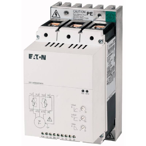 Démarreur progressif, 3p, 70A, 200-480VAC, Us=24VAC/DC Démarreur progressif, 3p, 70A, 200-480VAC, Us=24VAC/DC-Lire la description
