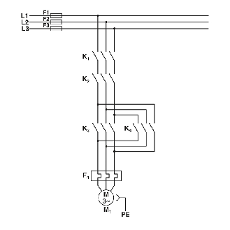 Démarreur moteur, inversion de marche, protection thermique, Cde24Vdc-Lire la description