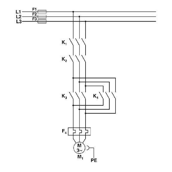 Démarreur moteur, inversion de marche, protection thermique, Cde24Vdc-Lire la description