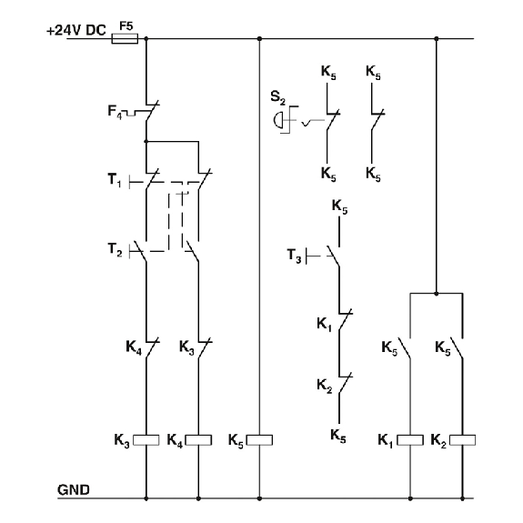 Démarreur moteur, inversion de marche, protection thermique, Cde24Vdc-Lire la description