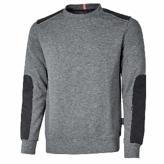U-Power - Sweat-shirt col rond gris foncé brossé RYKE-Lire la description