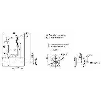 Moteur MINAS LiQi, 100W 3000rpm, 0.42 Nm, key-way shaft, IP65-Lire la description