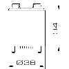 Feu BABYTWS ORANGE S CO V24DAC IP65 Ø36mm