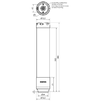 eSIGN IO-Link 15 Segments MC Sirène 105dB 24VDC Ø72mm M12 4P-Lire la description