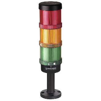 KS72 Classic BM 24VAC/DC GN/YE/RD IP65 Ø70mm NOIR-Lire la description