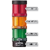 Mât de signalisation KS71 BWM 24VAC/DC YE/RD/GR IP65 Ø70mm NOIR