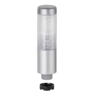 K37cl sr câble 2m 24VAC/DC VERT/ROUGE IP65 Ø37,5mm ARGENTE-Lire la description