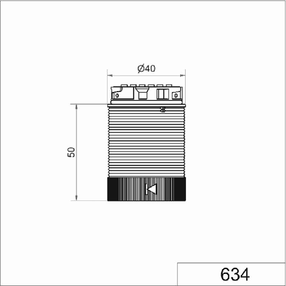 TwinLIGHT 24VAC/DC BLANC IP66 IP69K Ø40mm TRANSPARENT-Lire la description