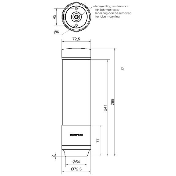 eSIGN 9 Segments MC 24VDC Ø72mm eSIGN 9 Segments MC 24VDC Ø72mm-Lire la description