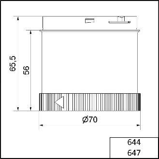 TwinFLASH 24VDC BLANC IP65 Ø70mm TRANSPARENT-Lire la description