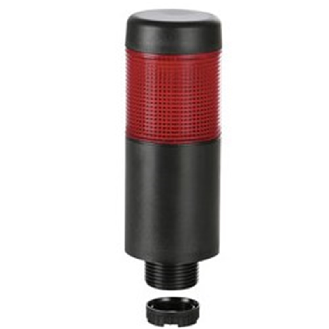K37 fiche EM 24VAC/DC ROUGE 85dB continu IP65 Ø37,5mm NOIR-Lire la description