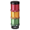 KS72 Classic BWM 24VAC/DC GN/YE/RD IP65 Ø70mm NOIR
