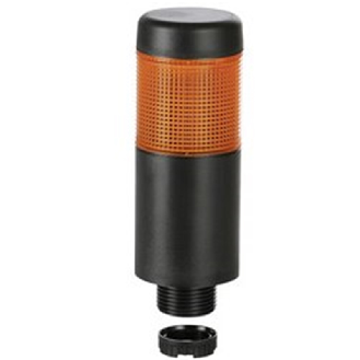 K37 fiche EM 24VAC/DC ORANGE 85dB continu IP65 Ø37,5mm NOIR-Lire la description