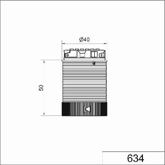 TwinLIGHT cl 24VAC/DC Design ORANGE IP66 IP69K Ø40mm TRANSPARENT-Lire la description