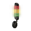 CleanSIGN WM continu 85dB 24VDC VERT/ORANGE/ROUGE IP67,IP69K NOIR