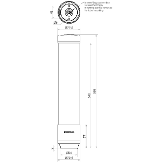eSIGN 15 Segments MC 24VDC Ø72mm M12 8P-Lire la description