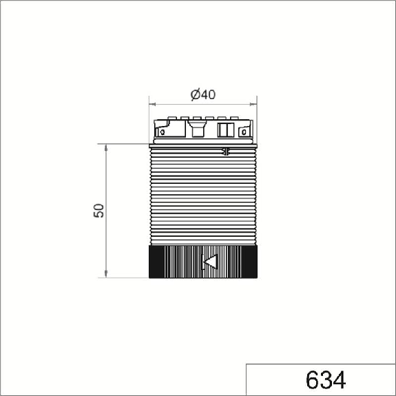 TwinLIGHT Classic 24VAC/DC BLEU IP66 IP69K Ø40mm BLEU-Lire la description