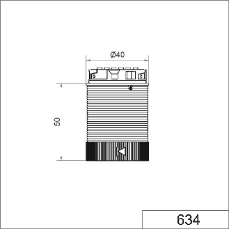 TwinLIGHT cl 24VAC/DC Design VERT IP66 IP69K Ø40mm TRANSPARENT-Lire la description