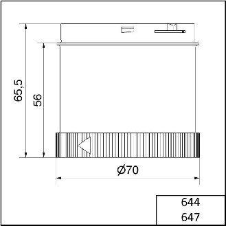 TwinFLASH Design 24VDC ROUGE IP65 Ø70mm TRANSPARENT-Lire la description