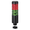 K37 câble 2m 24VAC/DC VERT/ROUGE IP65 Ø37,5mm NOIR