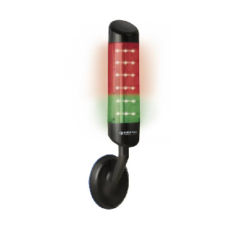 CleanSIGN WM continu 85dB VERT/ORANGE/ROUGE 24VDC IP67,IP69K NOIR-Lire la description