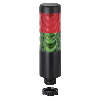 K37 câble 24VAC/DC VERT/ROUGE 85dB pulsé IP65 Ø37,5mm NOIR