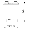 Feu BABYTWS JAUNE S CL V24DAC IP65 Ø36mm