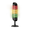 CleanSIGN BM continu 85dB 24VDC VERT/ORANGE/ROUGE IP67,IP69K NOIR