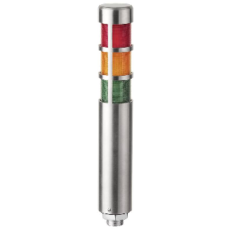 Mât de signalisation deSIGN42 EM 24VDC ROUGE/ORANGE/VERT Ø42mm-Lire la description
