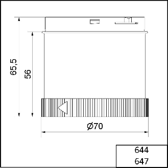 TwinLIGHT 24VAC/DC BLANC IP65 Ø70mm TRANSPARENT-Lire la description