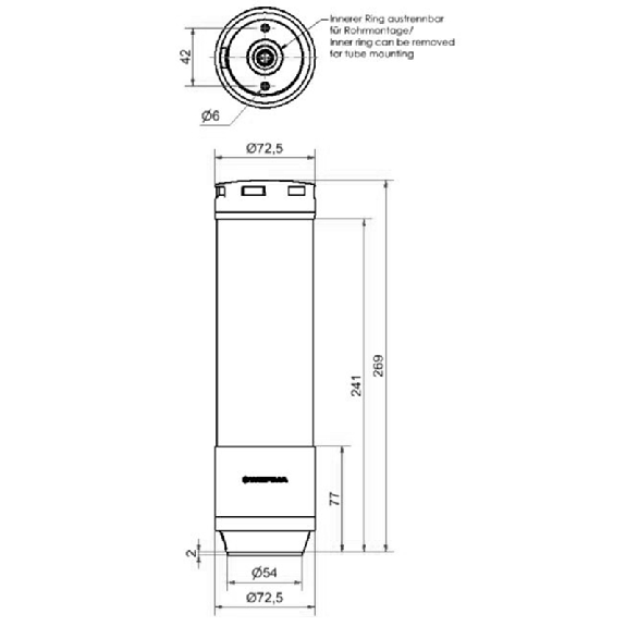 eSIGN IO-Link 9 Segments MC Sirène 105dB 24VDC Ø72mm M12 4P-Lire la description