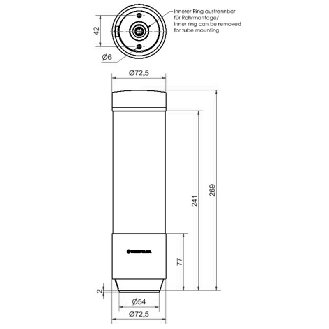 eSIGN IO-Link 9 Segments MC 24VDC Ø72mm M12 4P-Lire la description