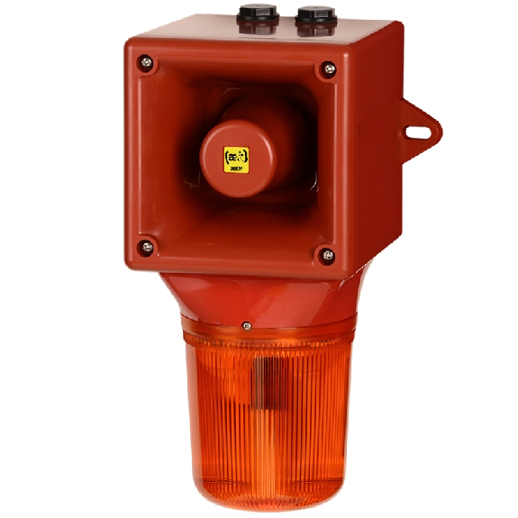 Combiné LED / 113 dB OPTASON 10-50 Vcc - Rouge - 64 sons Combiné LED / 113 dB OPTASON 10-50 Vcc - Rouge - 64 sons-Lire la description