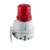 Combiné sonore 100dB avec feu LED 90-260Vac fixe optique Rouge IP65