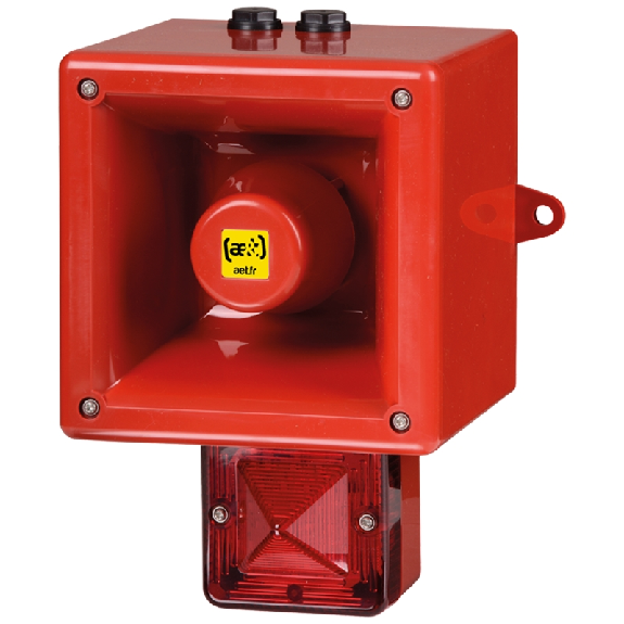Combiné xénon 5J/120 dB TONAFLASH 20-28 Vcc - Rouge - 64 sons Combiné xénon 5J/120 dB TONAFLASH 20-28 Vcc - Rouge - 64 sons-Lire la description