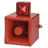 Combiné Aluminium vocal LED 110dB 10 à 30Vdc Rouge IP66 120cd