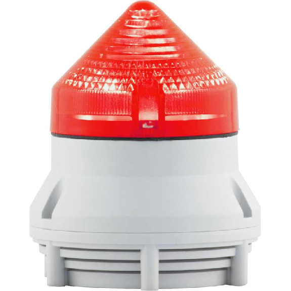 Combiné CTL600 A 68db LED ROUGE V12/24DAC IP30 Ø60mm GRIS-Lire la description