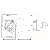 Combiné omnidirectionnel 5J 117dB 24Vdc 569mA 117dB 5J Rouge IP67