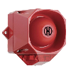 Combinaison éclair/sirène ROUGE 32 sons 105dB 9-60VDC IP66 ROUGE