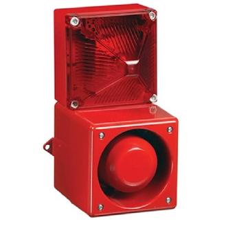 Combiné sirène 110dB feu flash 13J IP66/67 en fonte Aluminium 230Vac-Lire la description