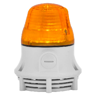 Combiné MICROLAMP A 80dB XENON ORANGE V12/24DAC IP30 Ø77mm GRIS-Lire la description
