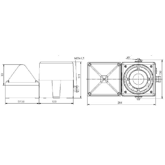Combiné 105dB feu flash 13J 24Vdc optique Rouge IP66/67 Combiné 105dB feu flash 13J 24Vdc optique Rouge IP66/67-Lire la description