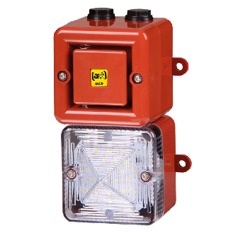 Combiné LED 110 dB TONAFLASH 48-60 Vcc - Rouge - 64 sons-Lire la description