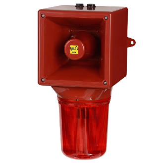 Combiné xénon 15J/124 dB OPTASON 207-253 Vca - Rouge - 64 sons-Lire la description
