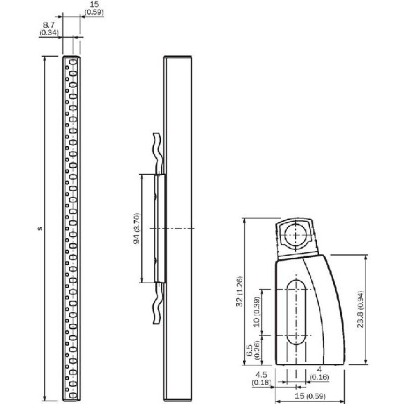Barrière sécurité T4 H=0840mm Rés=14mm autonome/fin de cascade-Lire la description