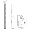 Barrière sécurité T2 H=0780mm Rés=34mm autonome/fin de cascade